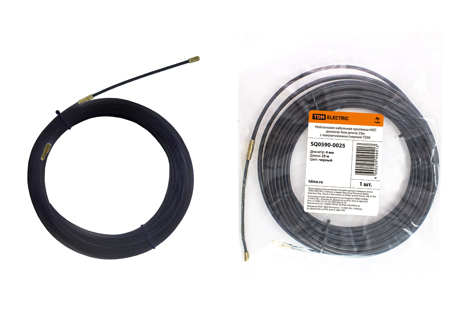 

Нейлоновая кабельная протяжка TDM SQ0590-0025, Черный