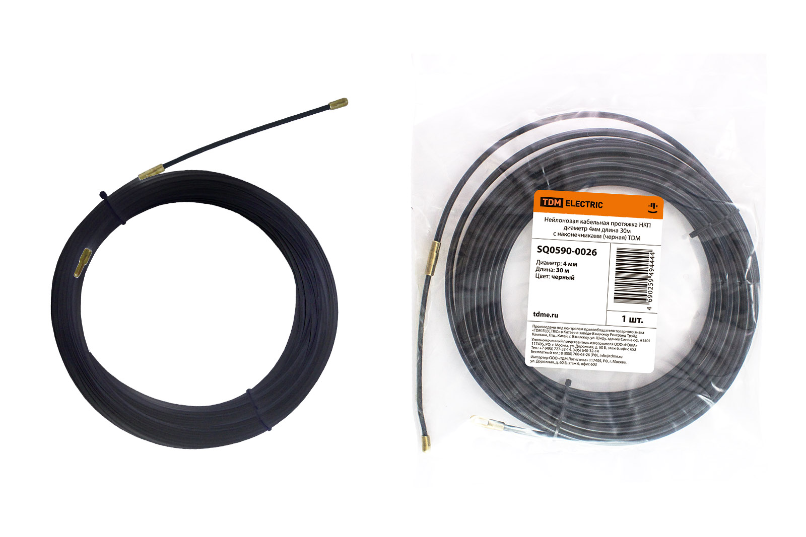 

Нейлоновая кабельная протяжка TDM SQ0590-0026, Черный