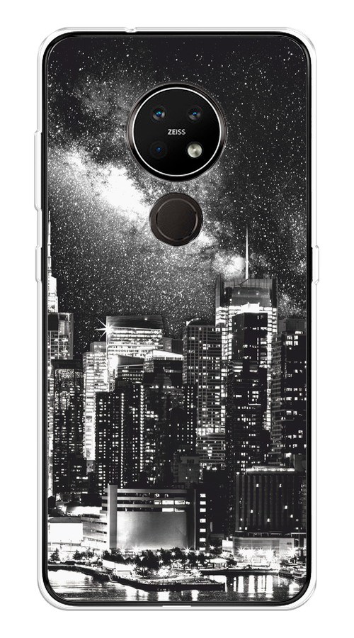 

Чехол на Nokia 6.2/7.2 "Ночной Нью-Йорк", Черный;серый;белый, 123150-1