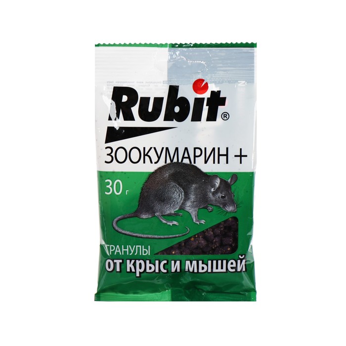 фото Средство от грызунов rubit зоокумарин+ гранулы 30 г