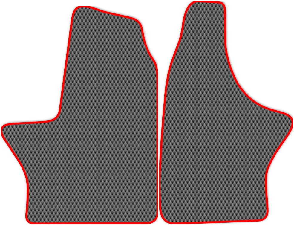 

Коврики ЭВА в салон для ГАЗ ГАЗель NEXT 2013 - Н.В., 2 шт. серый, красный кант, 2206-S2N-H