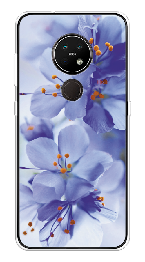 

Чехол на Nokia 6.2/7.2 "Фиолетовые цветки", Фиолетовый;синий, 123150-1