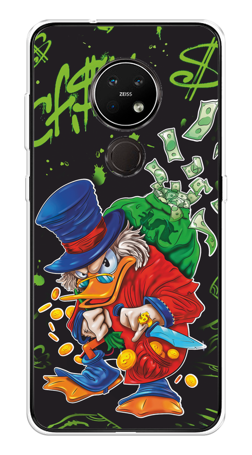 

Чехол на Nokia 6.2/7.2 "Скрудж Макдак с мешком денег", Красный;синий;зеленый;черный, 123150-1