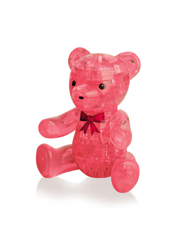 3D-пазл Crystal Blocks Медвежонок 41 деталь 9016 розовый