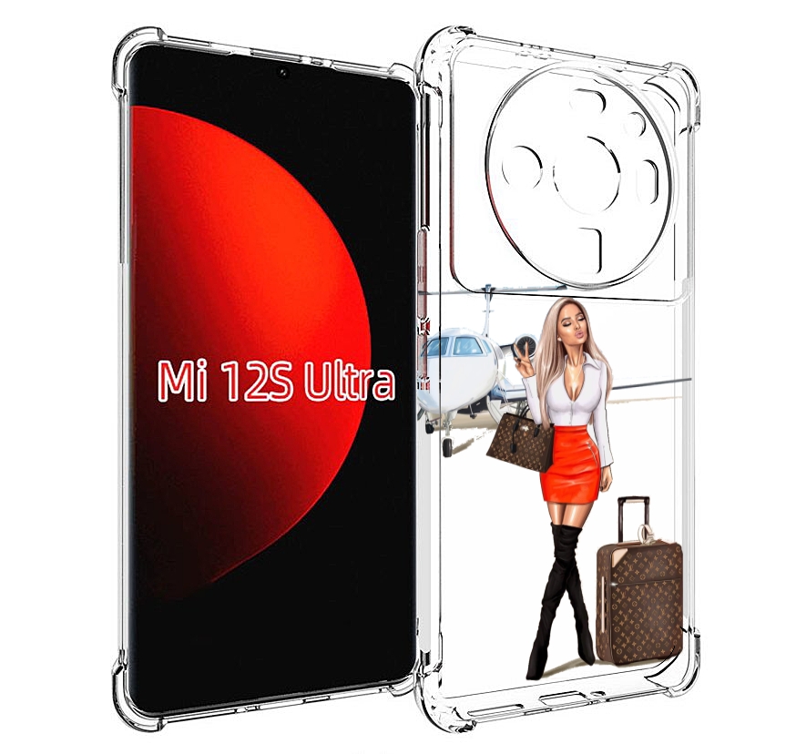 

Чехол MyPads Деловая-девушка женский для Xiaomi 12S Ultra, Прозрачный, Tocco