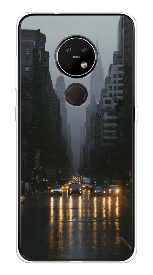 

Чехол на Nokia 6.2/7.2 "Дождливый Нью Йорк", Черный;серый, 123150-1