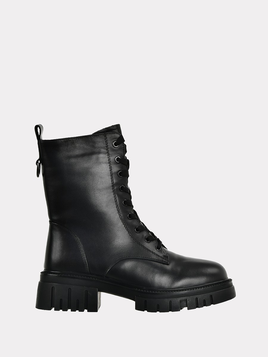 

Ботинки женские Versiya shop RAK2393-7825 черные 39 RU, RAK2393-7825