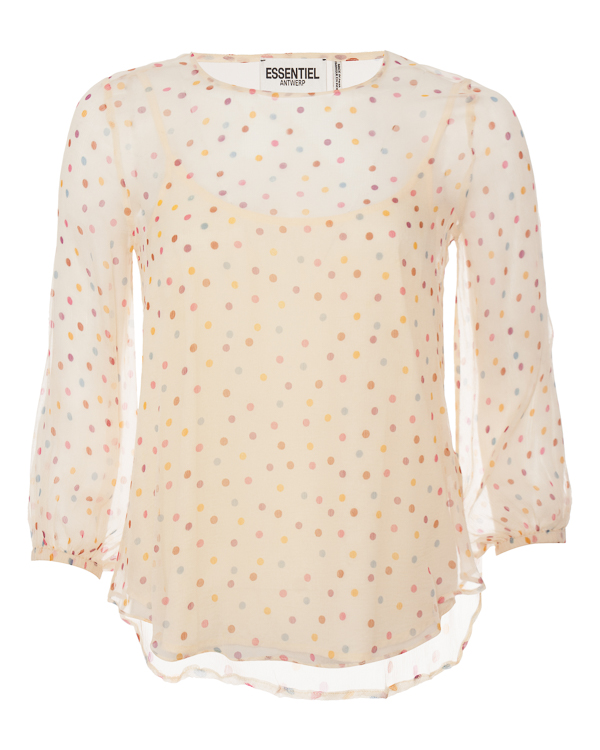 

Блуза женская Essentiel SHANAYNAY бежевая 36 FR, SHANAYNAY