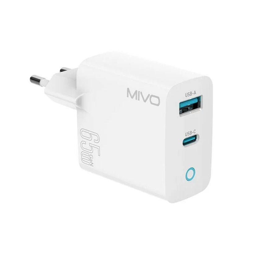 Сетевое зарядное устройство Mivo MP-650Q USB Type-C 1xUSB Type-C 3 А белый
