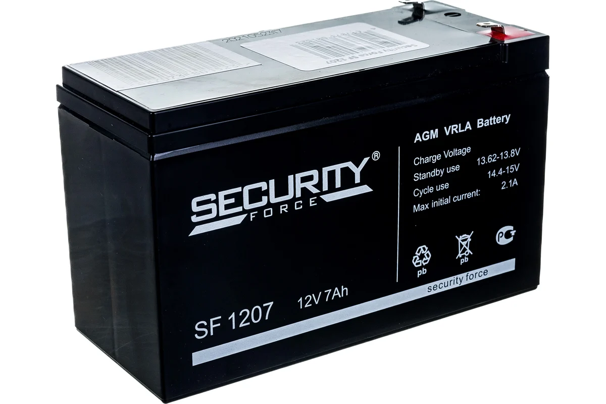 Аккумулятор для ИБП Security Force SF 1207 7 Ач 12 В 1550₽