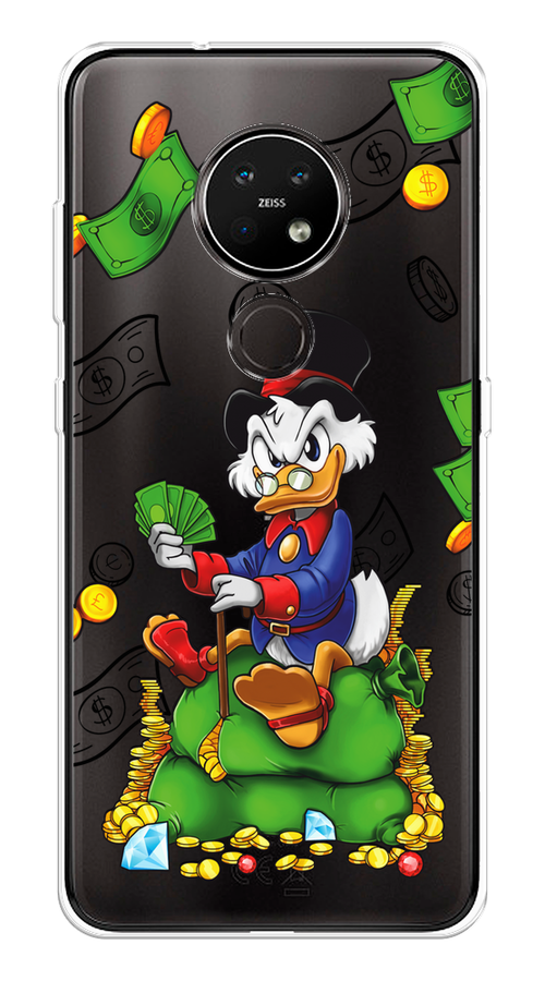

Чехол на Nokia 6.2/7.2 "Scrooge Richness", Черный;синий;зеленый, 123150-1