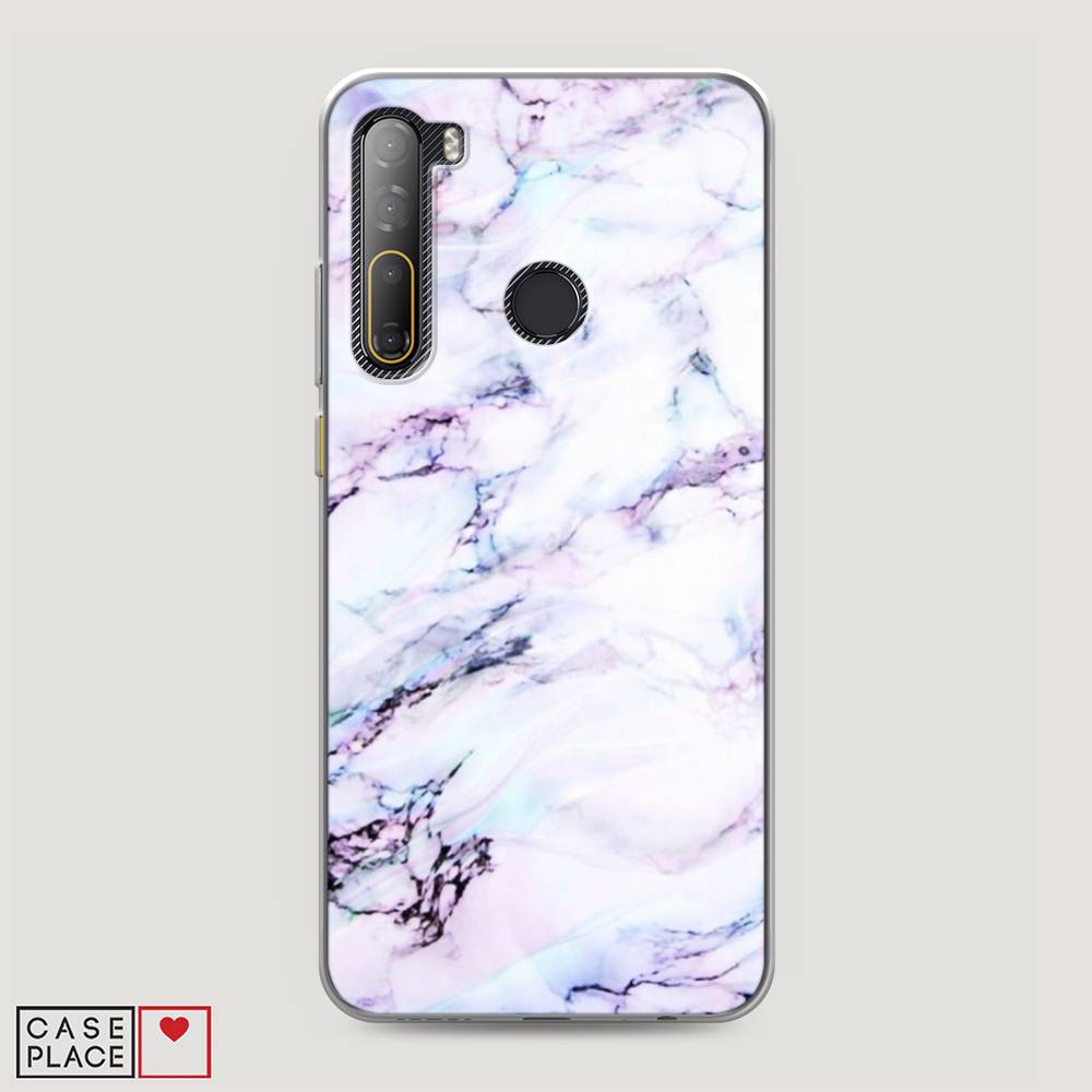 

Чехол на HTC Desire 20 Pro "Радужный мрамор", Серый;фиолетовый, 102750-3