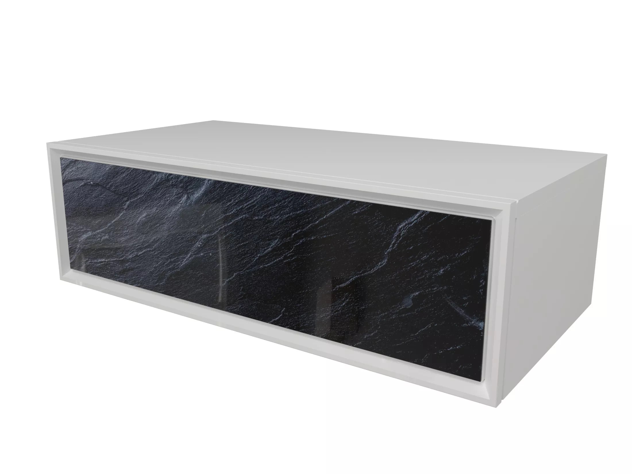 

Тумба Marka One Glass Milacco 100П Black stone