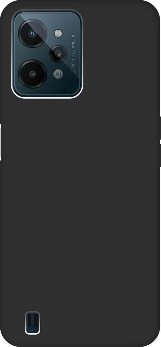

Матовый Soft Touch силиконовый чехол на realme C31 черный, 1571200