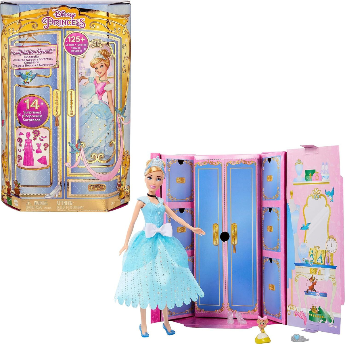 Кукла IQchina Золушка Cinderella Disney с гардеробом и аксессуарами HMK53