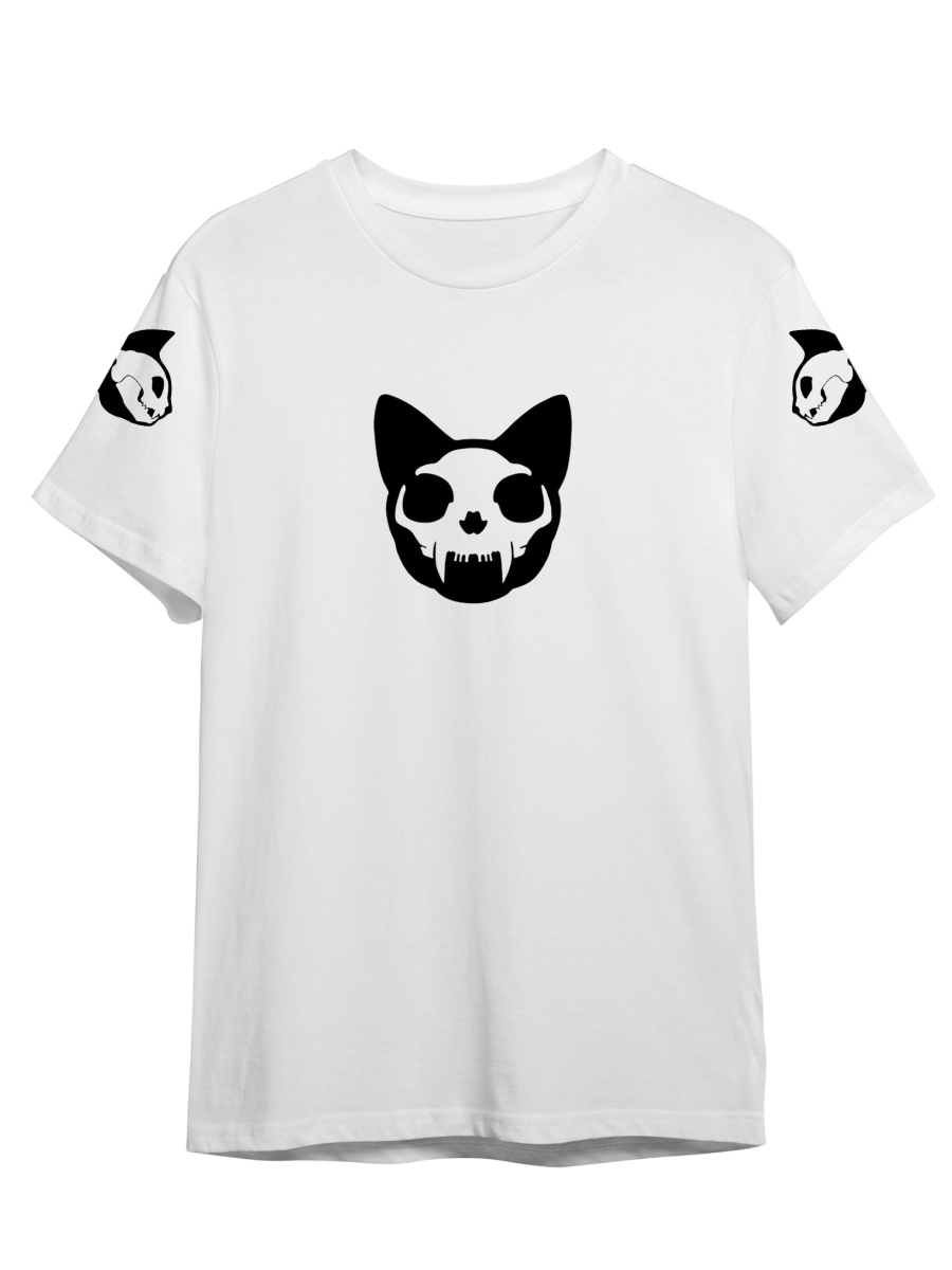 

Футболка унисекс СувенирShop Кот/Скелет/Рентген 2 белая 2XL (52-54), "Кот/Скелет/Рентген" 2