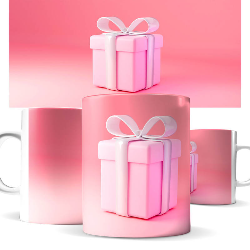 Кружка КИЧ Кружка -. Принт - розовая подарочкая коробка.