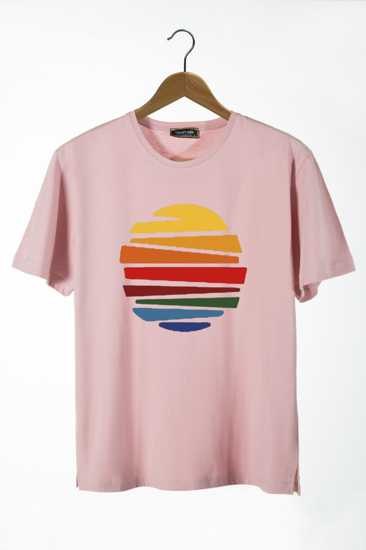 

Футболка мужская Terapi Men 26070 розовая 2XL (доставка из-за рубежа), Розовый, 26070