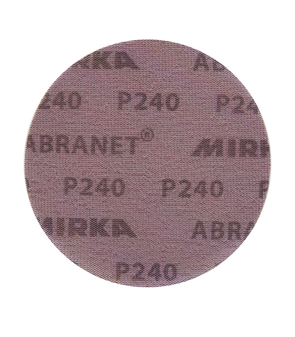 Диск шлифовальный Mirka Abranet d125 мм P240 на липучку сетчатая основа (5 шт.) круг шлифовальный на сетчатой основе abranet 50 шт 150 мм р800 mirka 5424105081