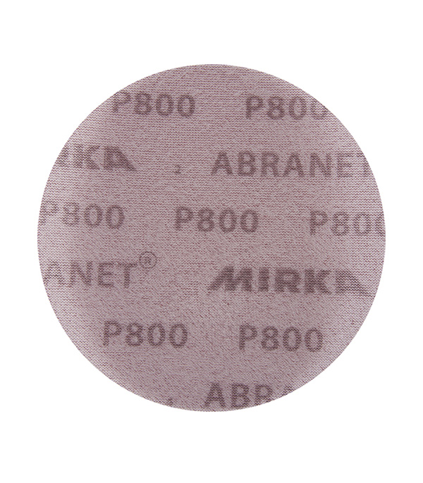 Диск шлифовальный Mirka Abranet d125 мм P800 на липучку сетчатая основа (5 шт.) диск шлифовальный mirka abranet d150 мм p100 на липучку сетчатая основа 5 шт