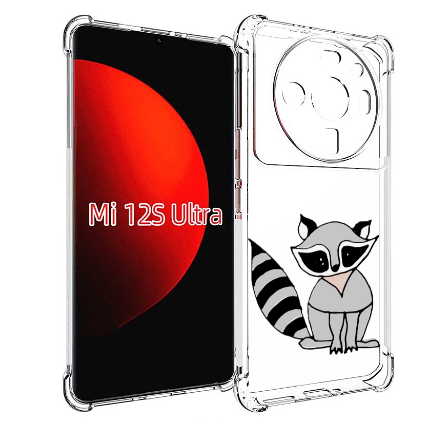 

Чехол MyPads Енотик для Xiaomi 12S Ultra, Прозрачный, Tocco