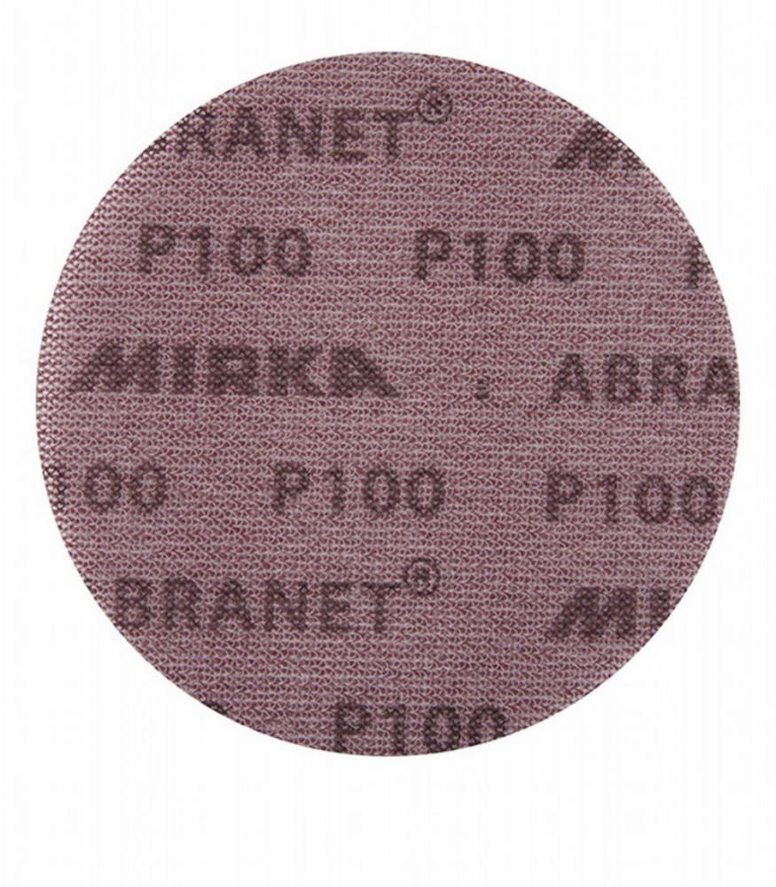 шлифовальный круг mirka q silver ø 125 мм p240 Диск шлифовальный Mirka Abranet d150 мм P100 на липучку сетчатая основа (5 шт.)