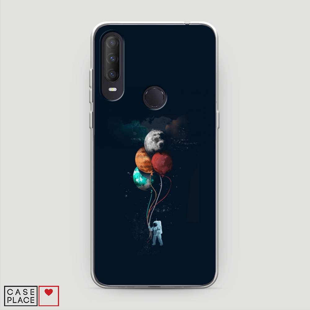 

Чехол на Alcatel 1S (2020) "Космонавт с шариками", Разноцветный, 170850-4