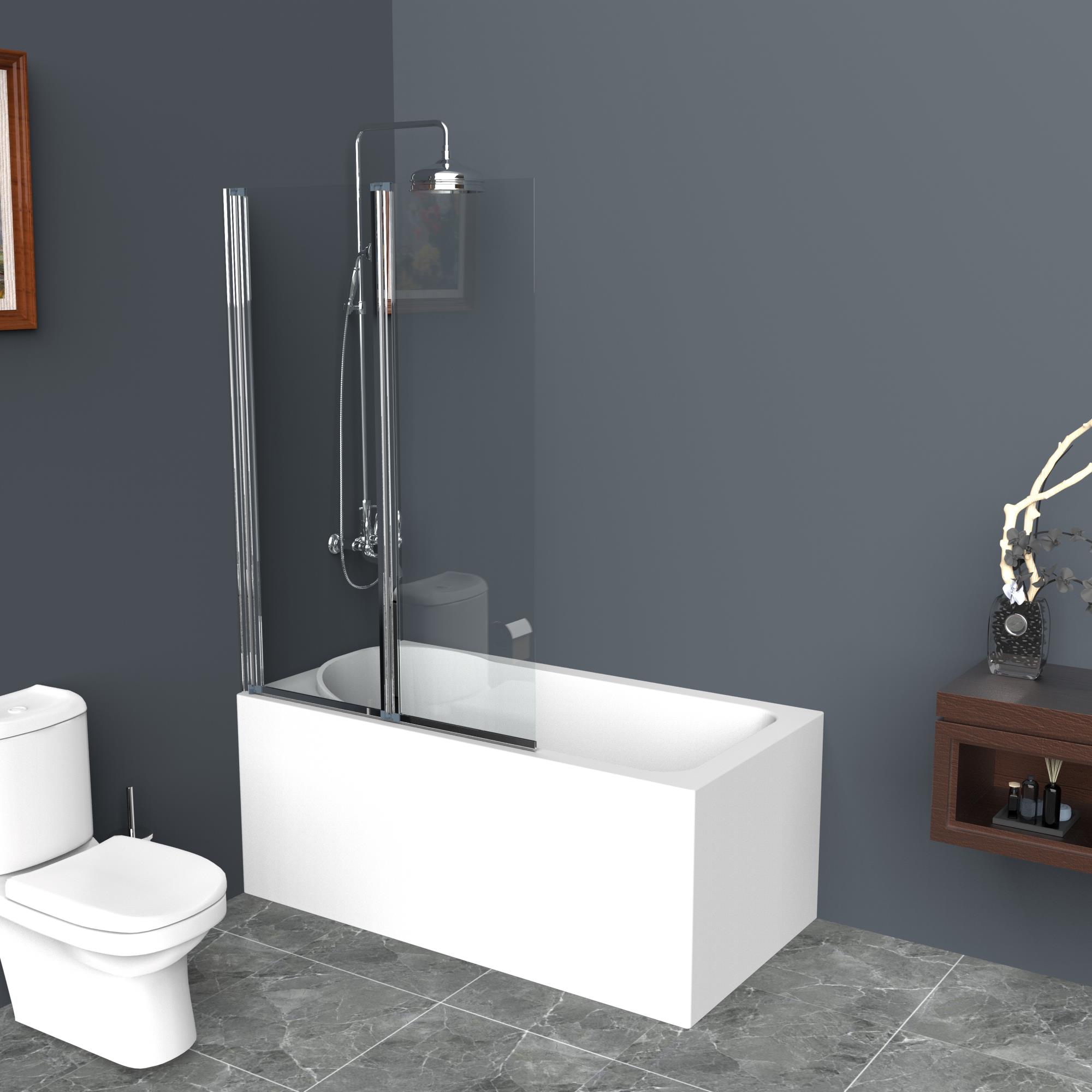

Шторка для ванны BelBagno UNO-V-21-80/150-C-Cr