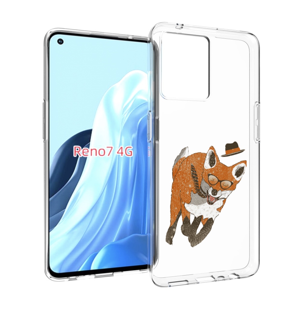 

Чехол MyPads шустрый лис для OPPO RENO 7 4G, Прозрачный, Tocco