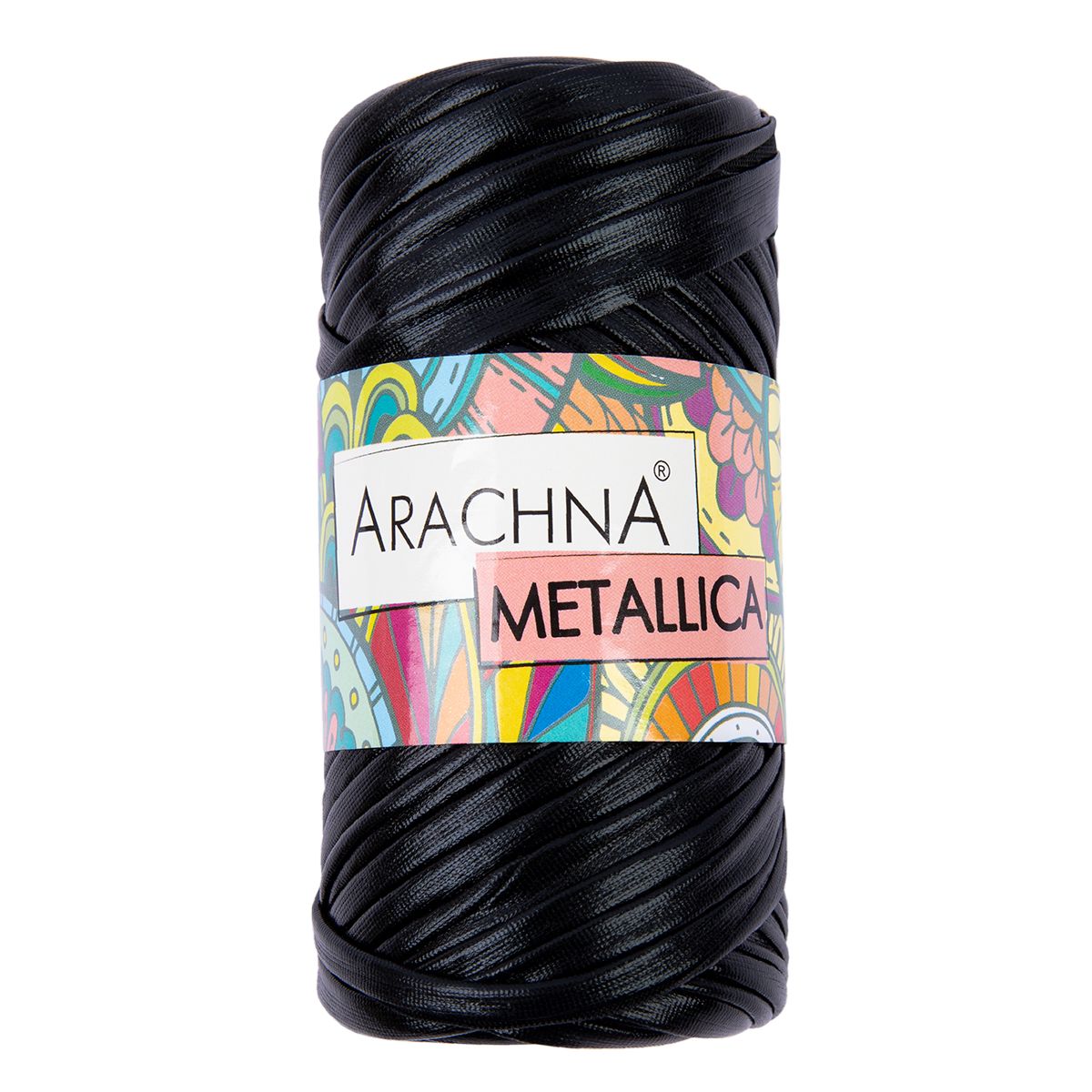

Пряжа ARACHNA METALLICA 100% полиэстер 4 шт х 115 г 50 м №01 черный