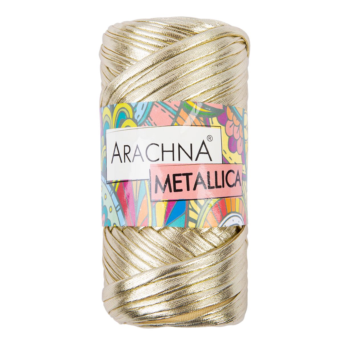 

Пряжа ARACHNA METALLICA 100% полиэстер 4 шт х 115 г 50 м №03 светло-золотой, Золотистый