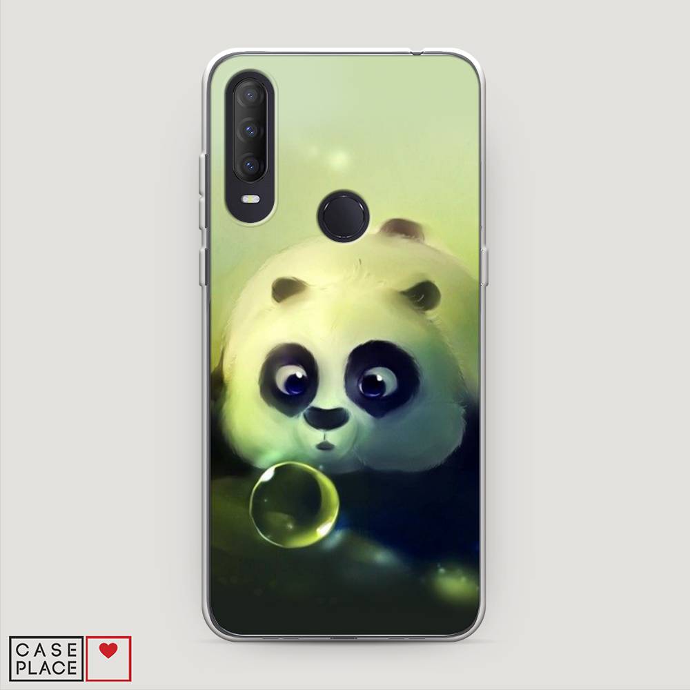 

Чехол на Alcatel 1S (2020) "Малыш панды", Зеленый;черный;серый, 170850-1