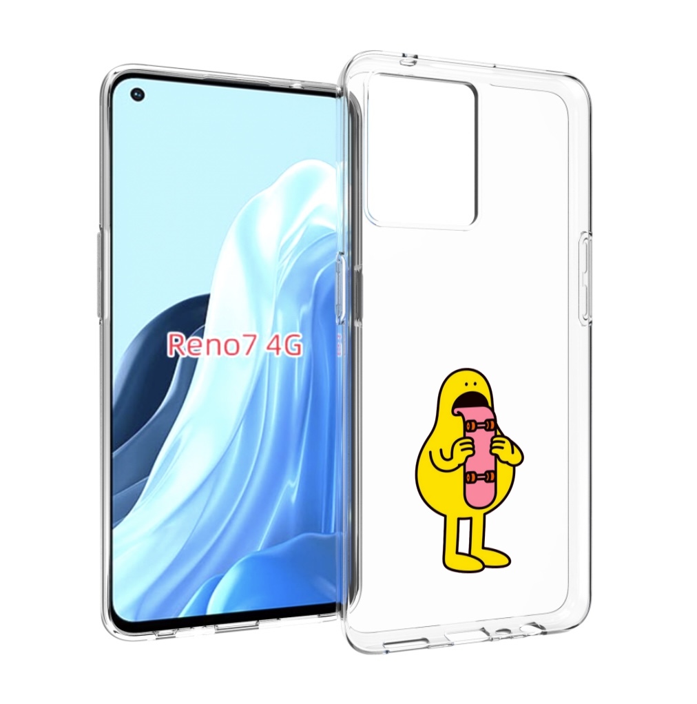 

Чехол MyPads язычок скейтер для OPPO RENO 7 4G, Прозрачный, Tocco