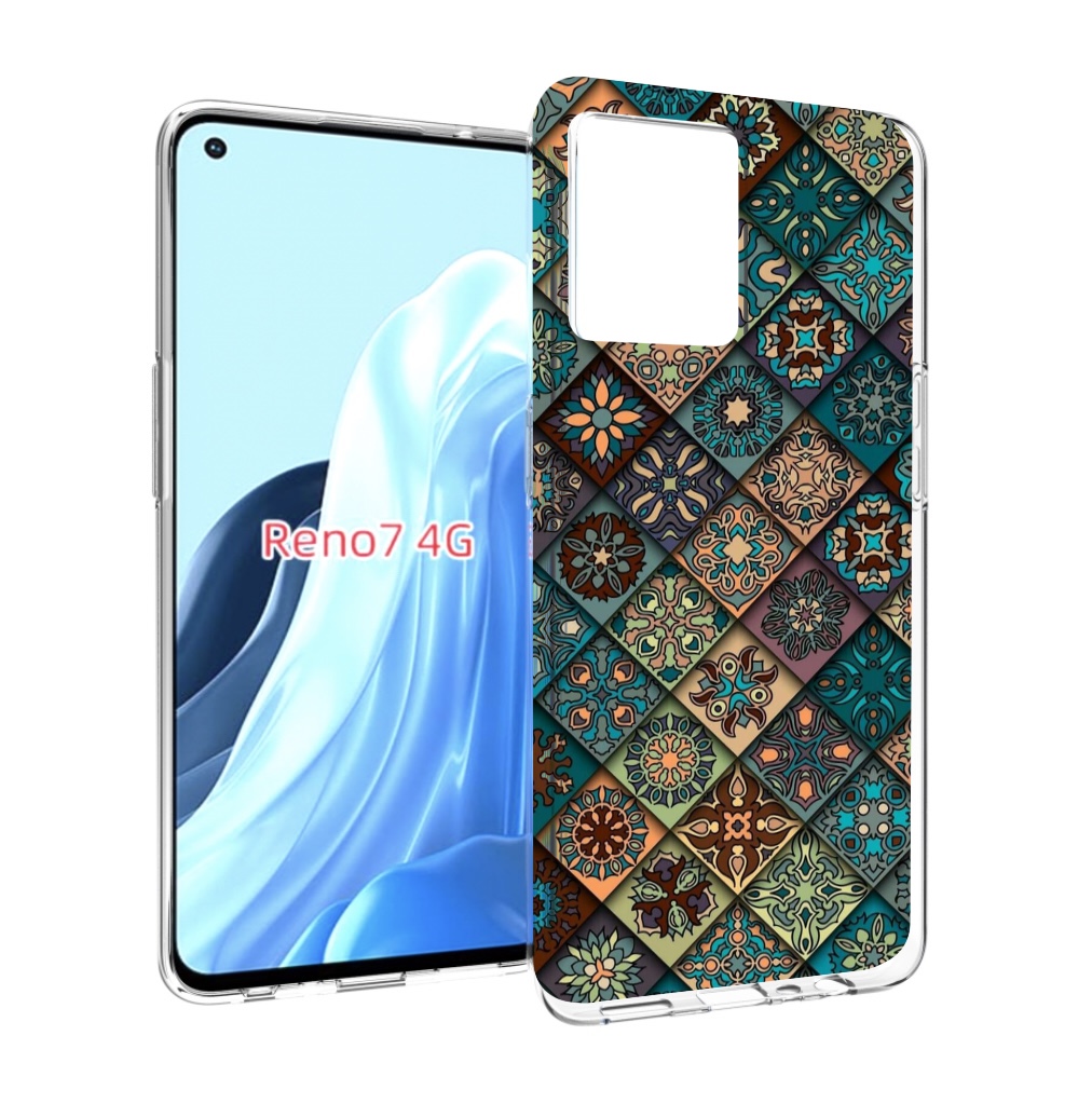 

Чехол MyPads ячейки с арнаментами для OPPO RENO 7 4G, Прозрачный, Tocco