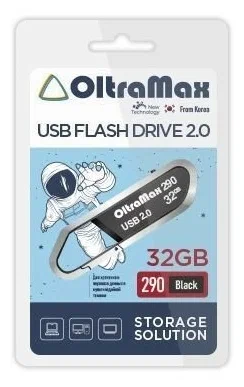 

Флеш-накопитель OltraMax OM-32GB-290-Black, OM-32GB-290-Black