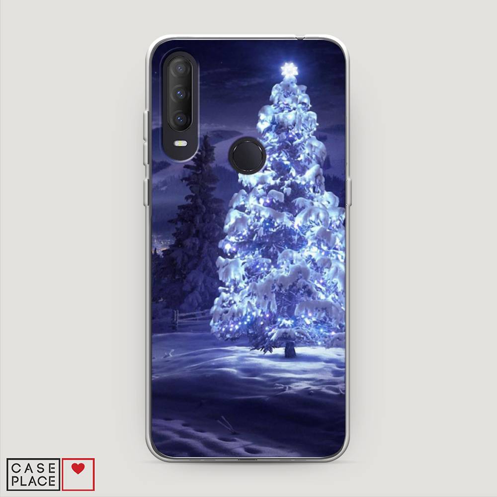 

Чехол на Alcatel 1S (2020) "Зима 4", Синий;черный;белый, 170850-2