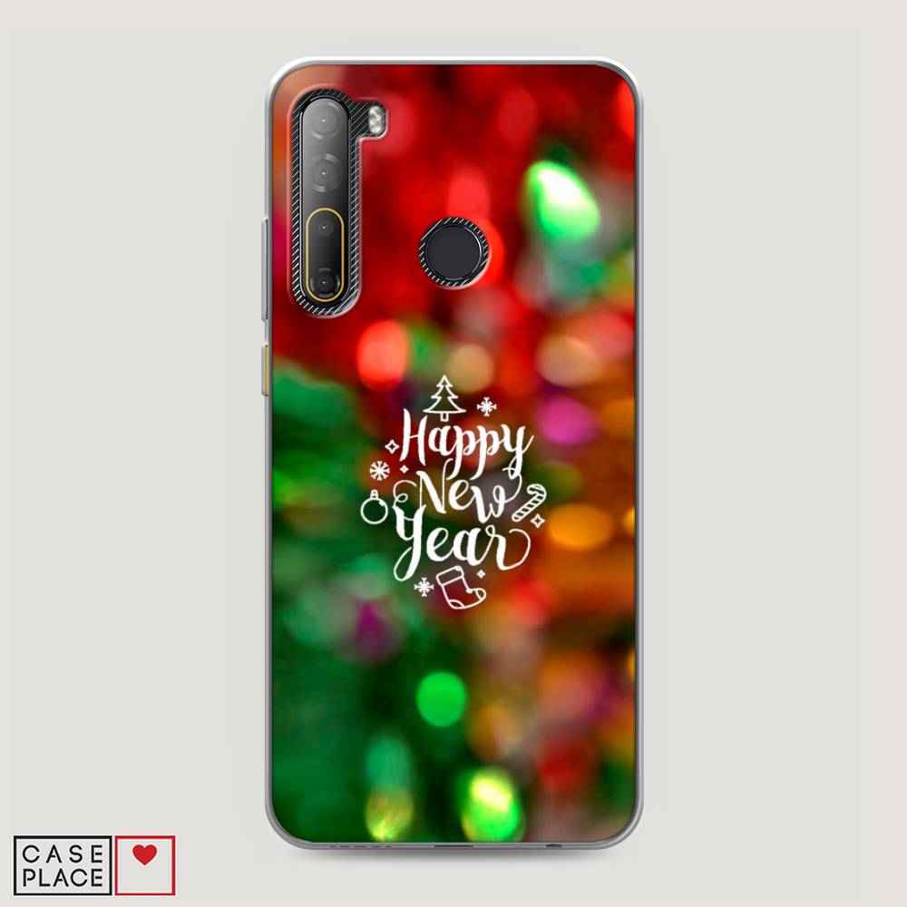 

Чехол на HTC Desire 20 Pro "Новый Год на елке", Зеленый;красный;желтый, 102750-5
