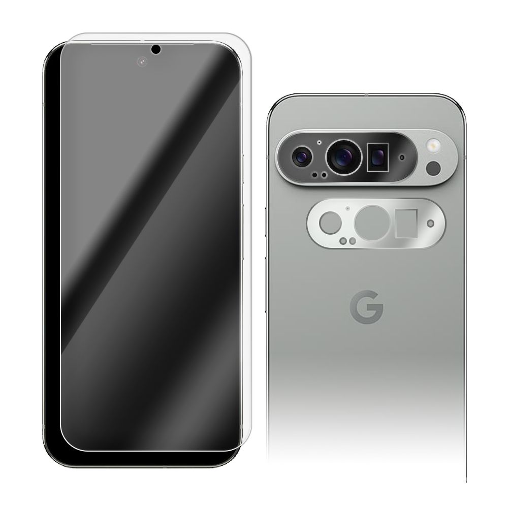

Стекло защитное гибридное Krutoff для Google Pixel 9 Pro XL + защита камеры (2шт.)