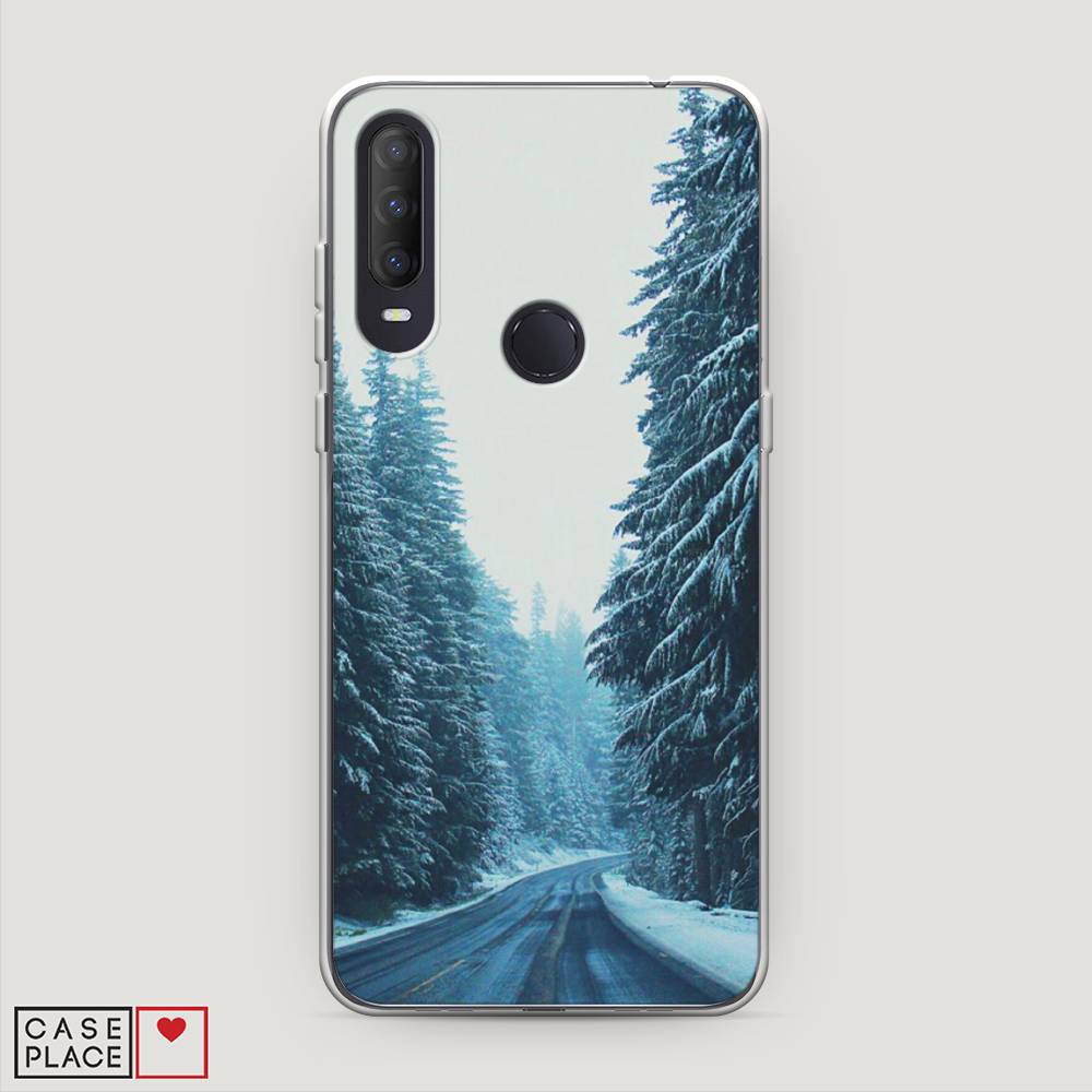 

Чехол на Alcatel 1S (2020) "Зима 9", Бежевый;голубой;черный, 170850-2