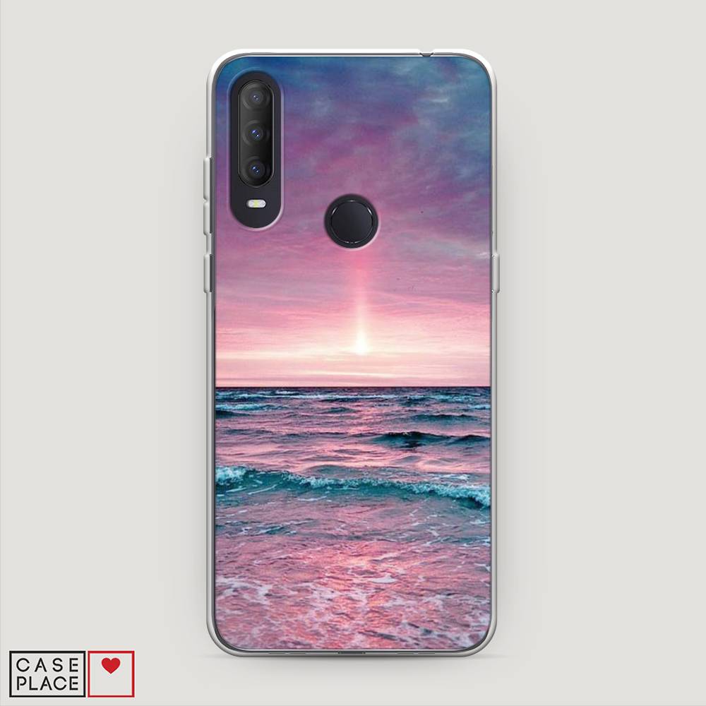

Чехол на Alcatel 1S (2020) "Восход 3", Розовый;голубой, 170850-2