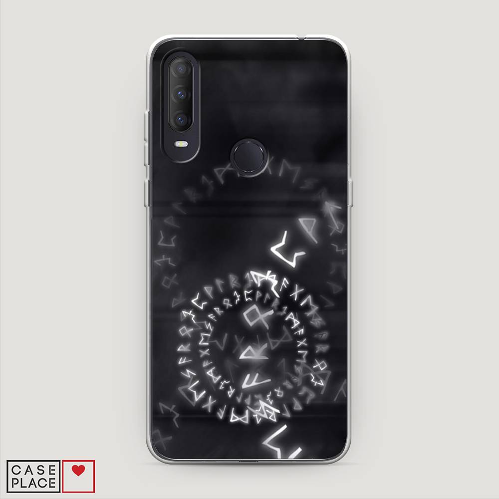 

Чехол на Alcatel 1S (2020) "Руны", Серый;черный, 170850-3