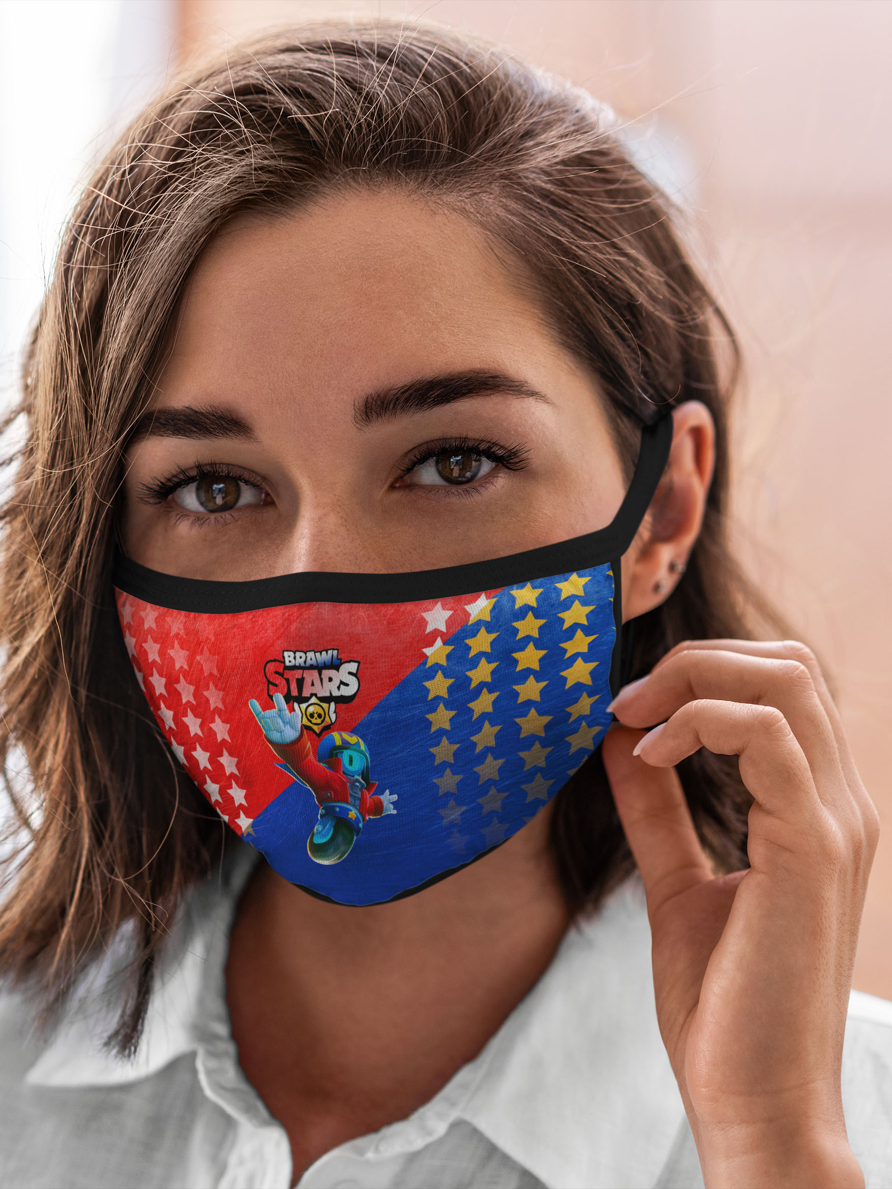 

Многоразовая маска унисекс Burnettie Brawl Stars Stu, Разноцветный, Brawl Stars Stu