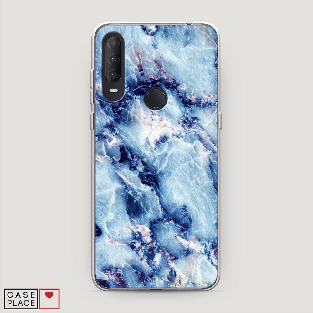 

Чехол на Alcatel 1S (2020) "Мрамор с синими прожилками", Синий, 170850-3