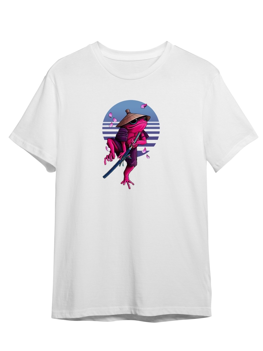 

Футболка унисекс СувенирShop Лягушка/Жаба/Frog/Япония/Самурай 2 белая S (44-46), Белый, "Лягушка/Жаба/Frog/Япония/Самурай" 2