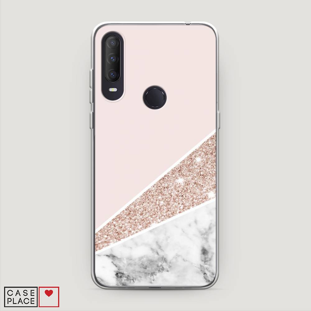 

Чехол на Alcatel 1S (2020) "Блестящий розовый мрамор", 170850-3