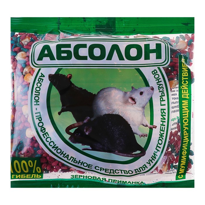 

Гранулы от грызунов Абсолон Р00012254 104 г