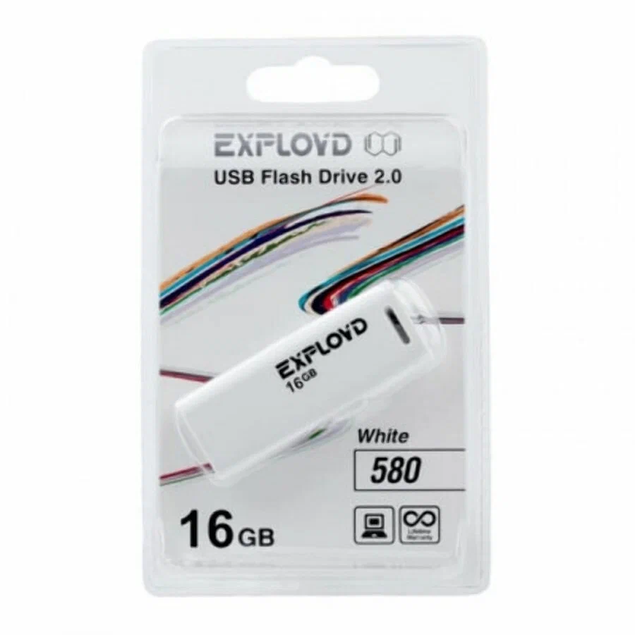 

Флешка Exployd 580 16 ГБ белый