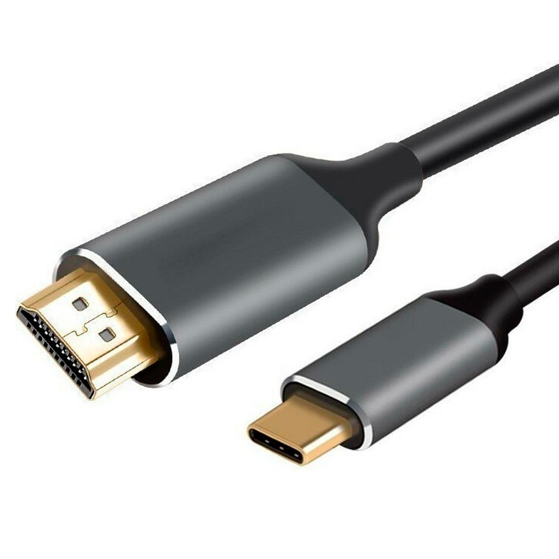 Кабель VCOM USB Type-C - HDMI вилка-вилка 1.8м (CU423MC-1.8M) черный