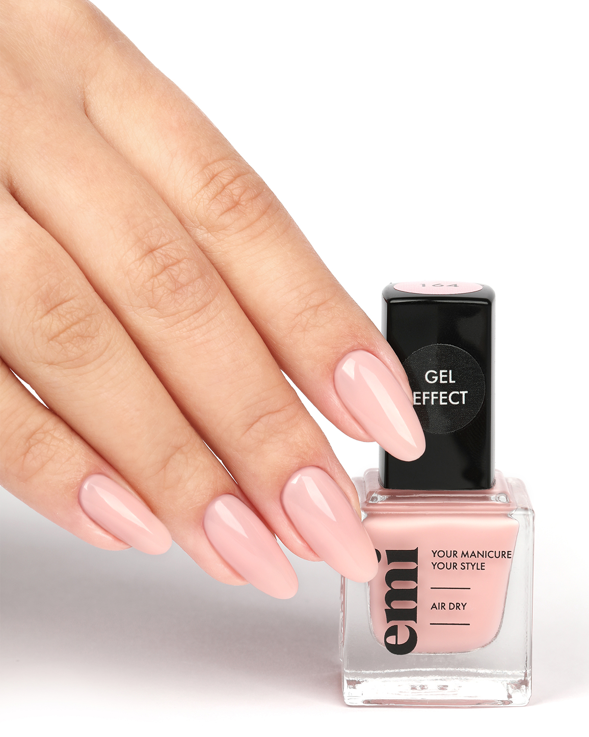 

Ультрастойкий лак E.Mi Gel Effect Тайное очарование №164, 9 мл, Розовый