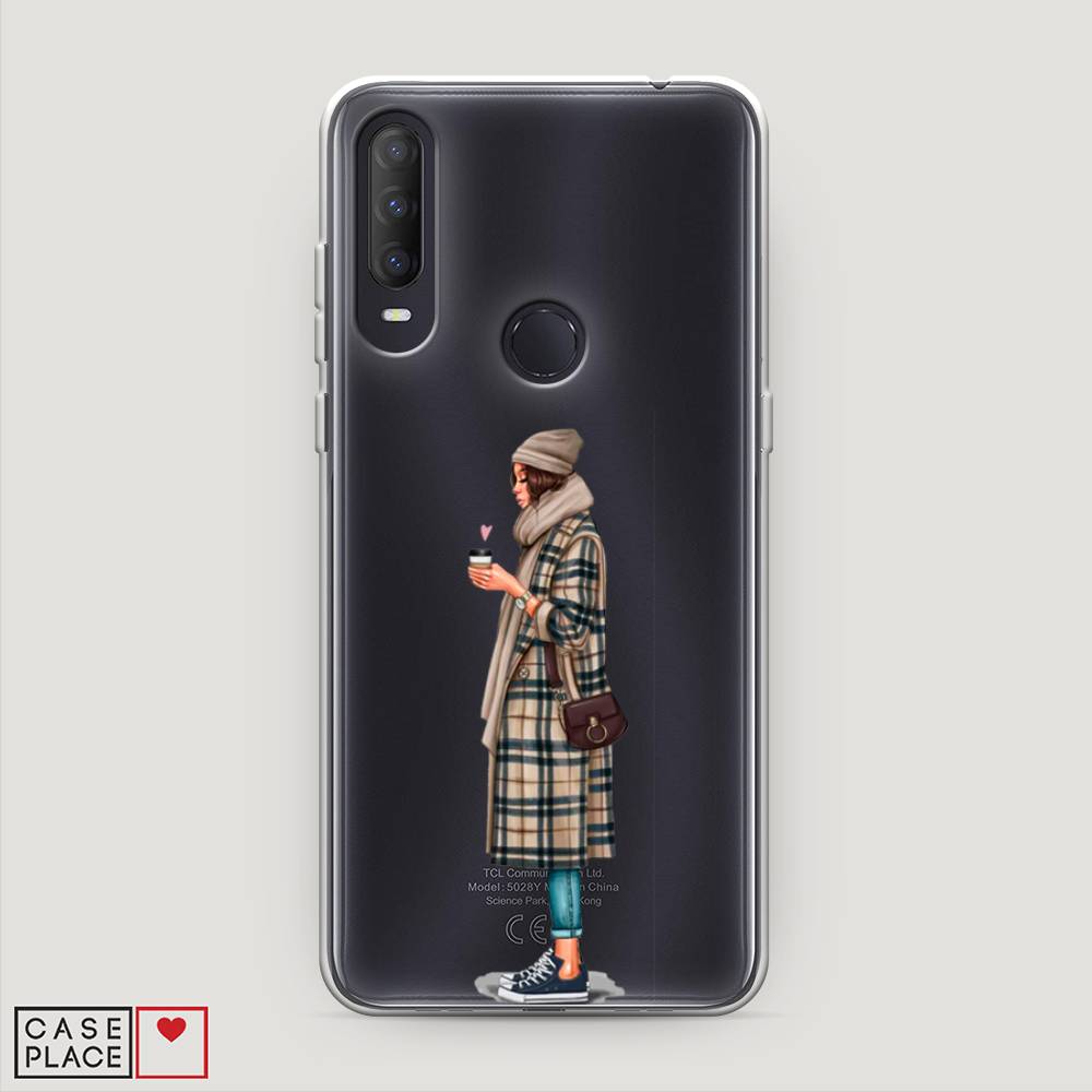 

Чехол на Alcatel 1S (2020) "Утренний кофе", Коричневый;бежевый, 170850-6